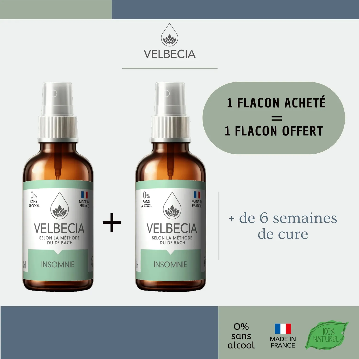 Velbecia Insomnie élixir fleurs 30 ml sans alcool