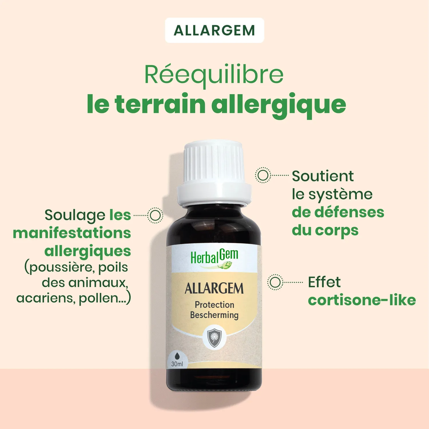 Herbalgem Cure anti-allergies bourgeons 3 flacons