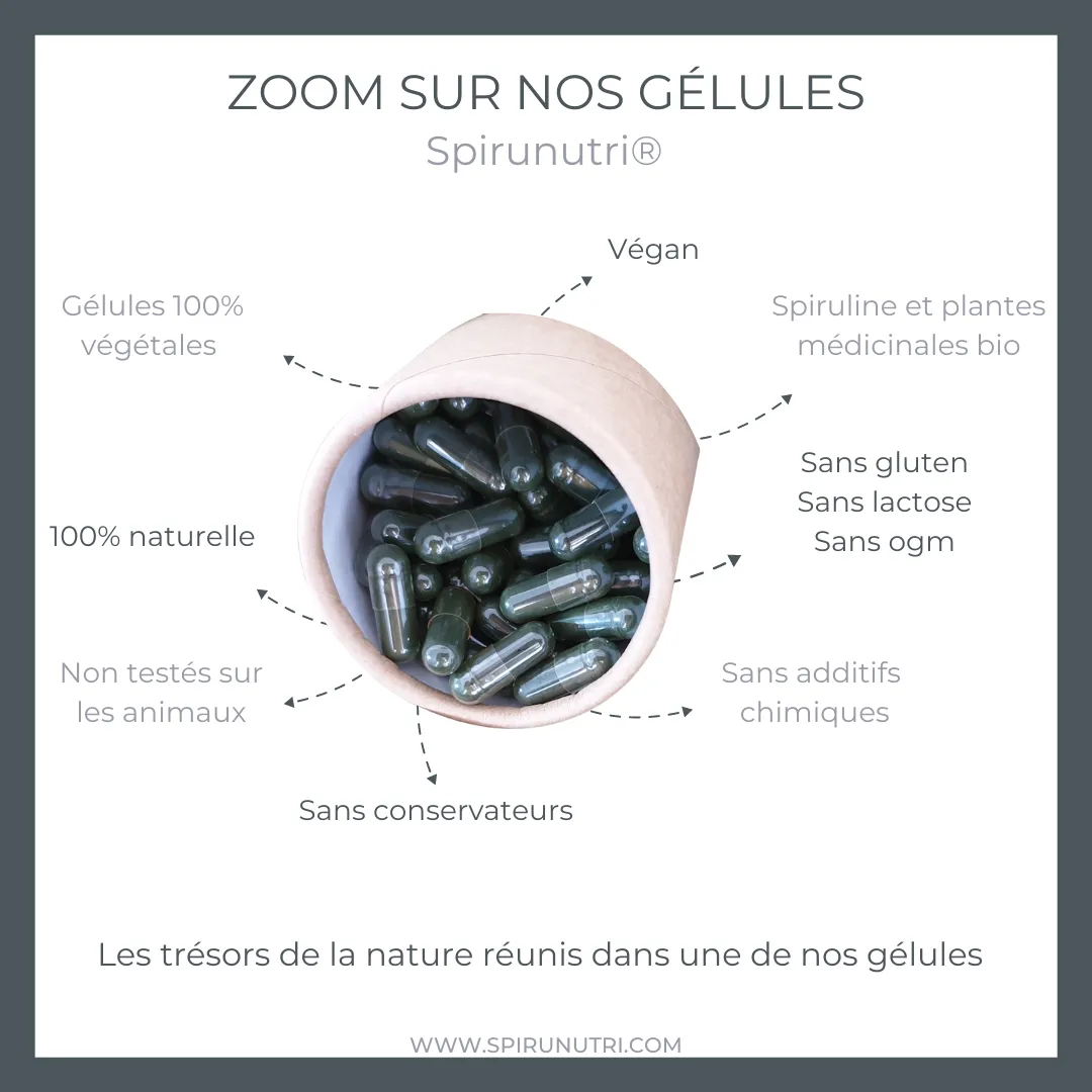 Spirunutri Pack Peau spiruline premium cure 3 mois