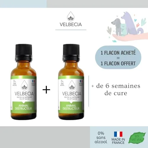 Velbecia Animal Destructeur élixir 30 ml x2 sans alcool