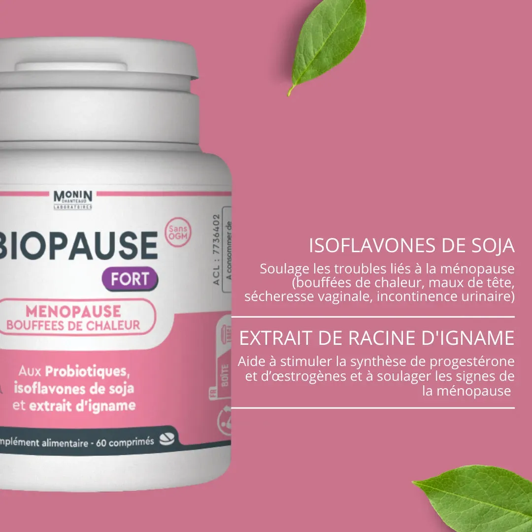 Laboratoires Monin Chanteaud Biopause Fort comprimés soja ménopause