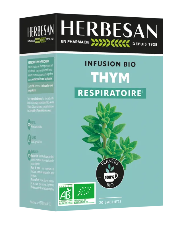 Herbesan Infusion thym respiratoire bio voies respiratoires