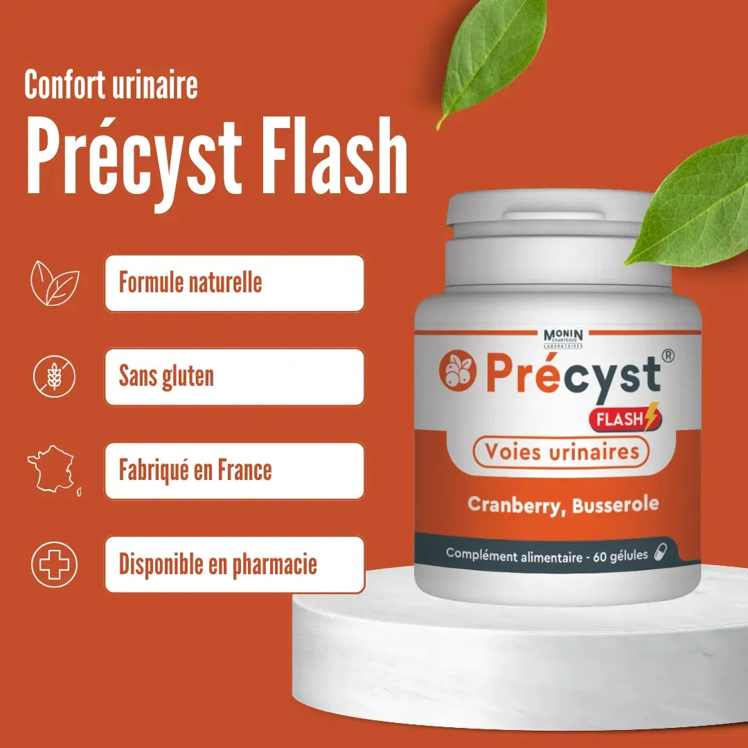Laboratoires Monin Chanteaud Precyst Flash gélules cystite busserole