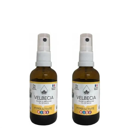 Velbecia Enfant Hyperactif élixir fleurs 2x50 ml sans alcool