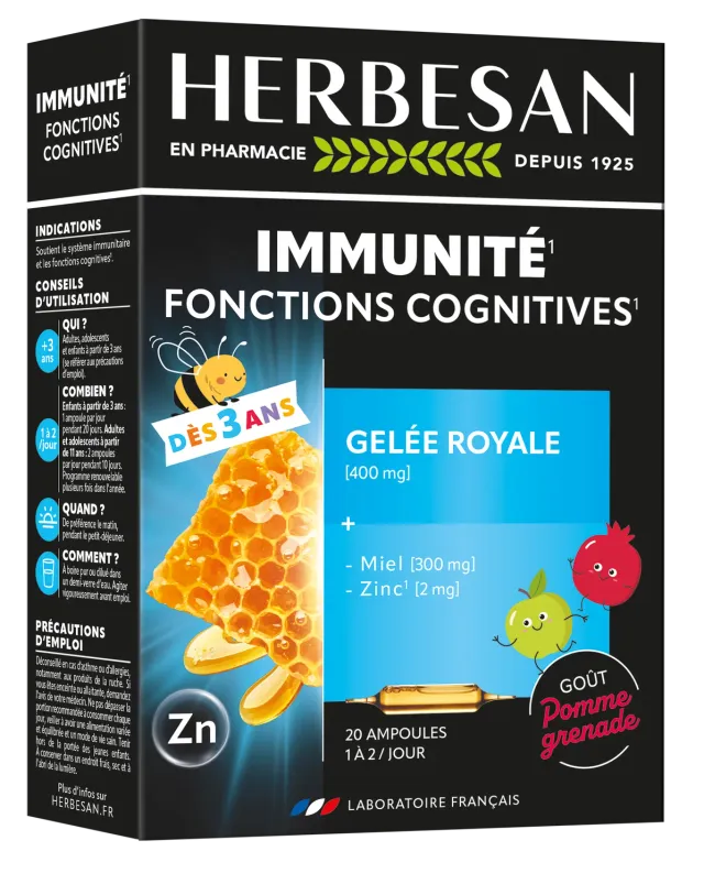Herbesan Immunité Junior complément pomme-grenade dès 3 ans