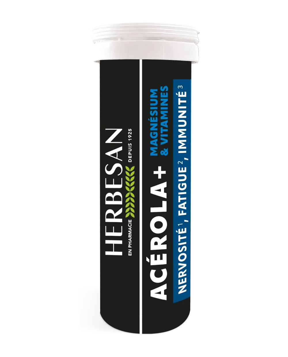Herbesan Acérola Magnésium comprimés fruits rouges