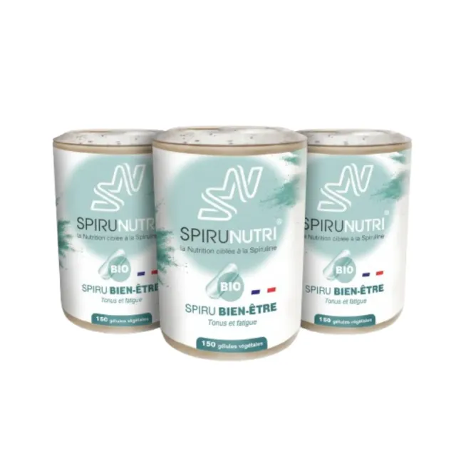 Spirunutri Pack Bien-être spiruline bio cure 3 mois