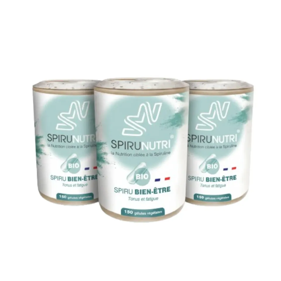 Spirunutri Pack Bien-être spiruline bio cure 3 mois