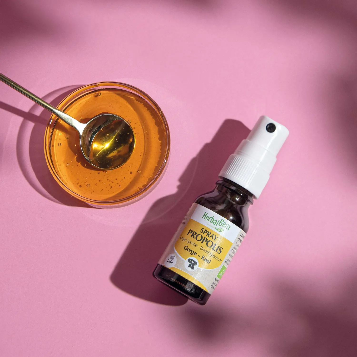 Herbalgem Propolis Large Spectre spray gorge bio 15 ml