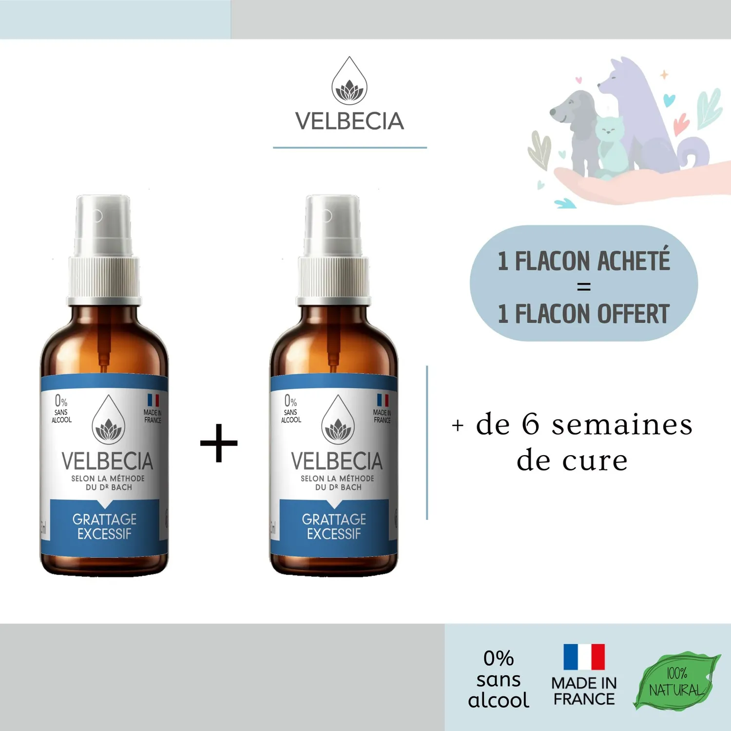 Velbecia Grattage Excessif élixir fleurs 30 ml +1 offert sans alcool