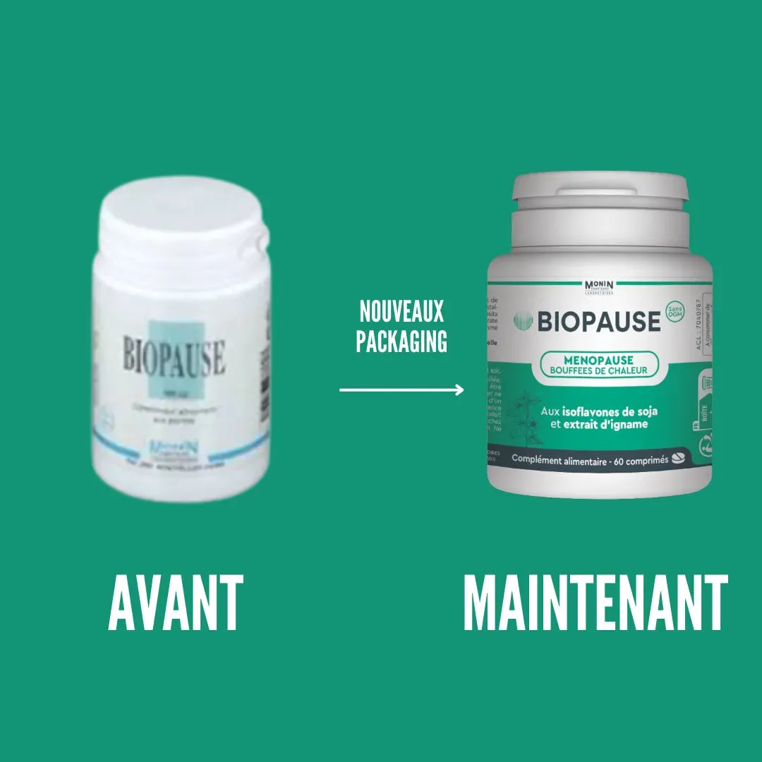 Laboratoires Monin Chanteaud Biopause 60 gélules ménopause soja