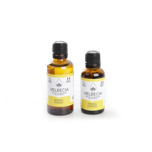 Velbecia Animal Stressé élixir fleurs sans alcool 2x30ml