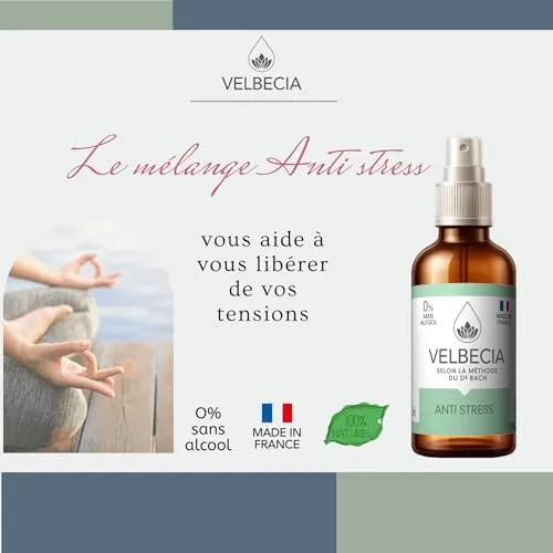 Velbecia Anti Stress élixir fleurs 2x50 ml sans alcool