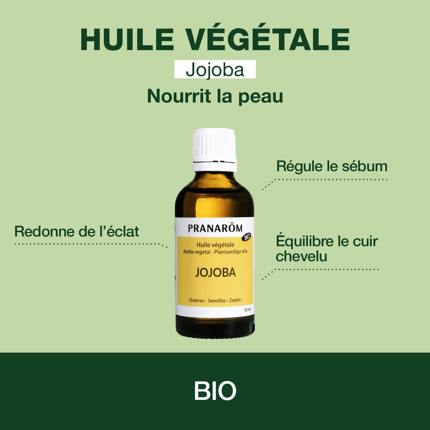 HERBALGEM Huile Végétale Jojoba bio peau