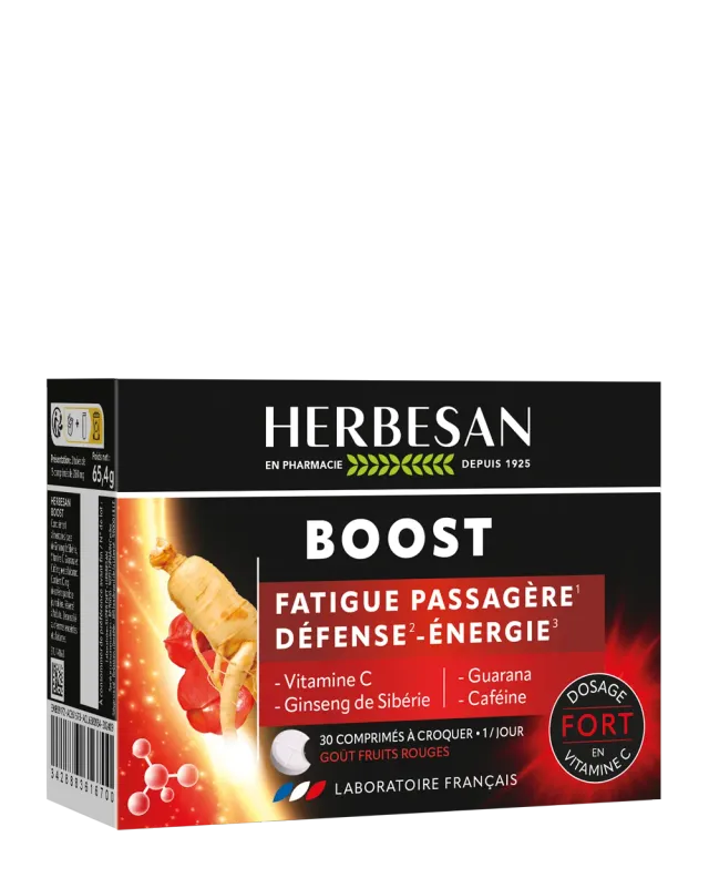 Herbesan Boost complément alimentaire vitalité ginseng