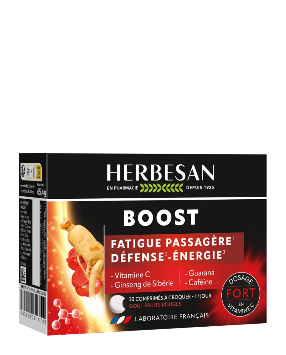 Herbesan Boost complément alimentaire vitalité ginseng