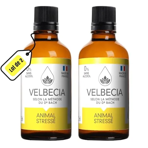 Velbecia Animal Stressé élixir fleurs 2x50ml anxieux
