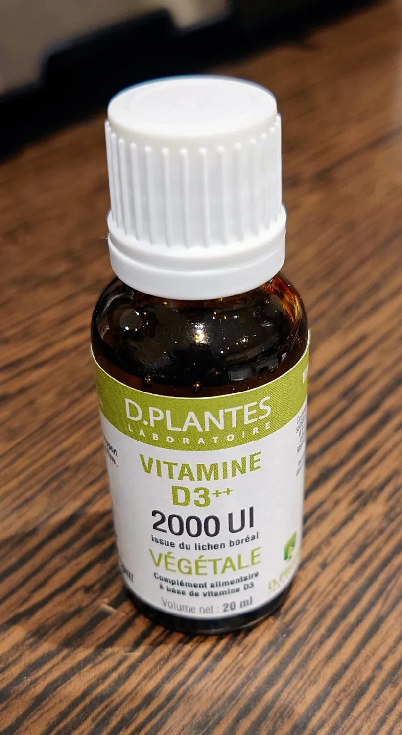 D.Plantes Vitamine D3 2000 UI gouttes 20 ml vegan