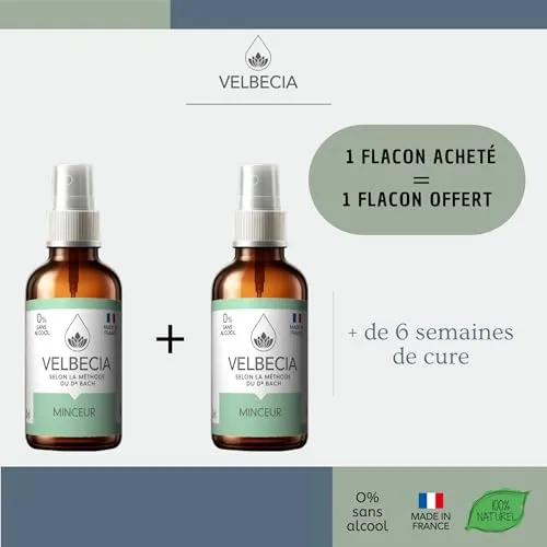 Velbecia Minceur élixir 30ml +1 offert fleurs de Bach