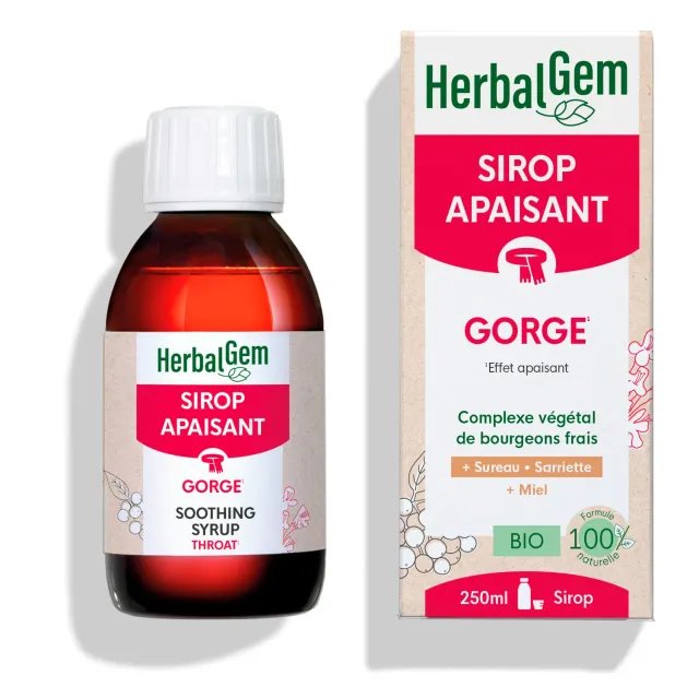 Herbalgem Sirop Apaisant Gorge sirop bio 250 ml