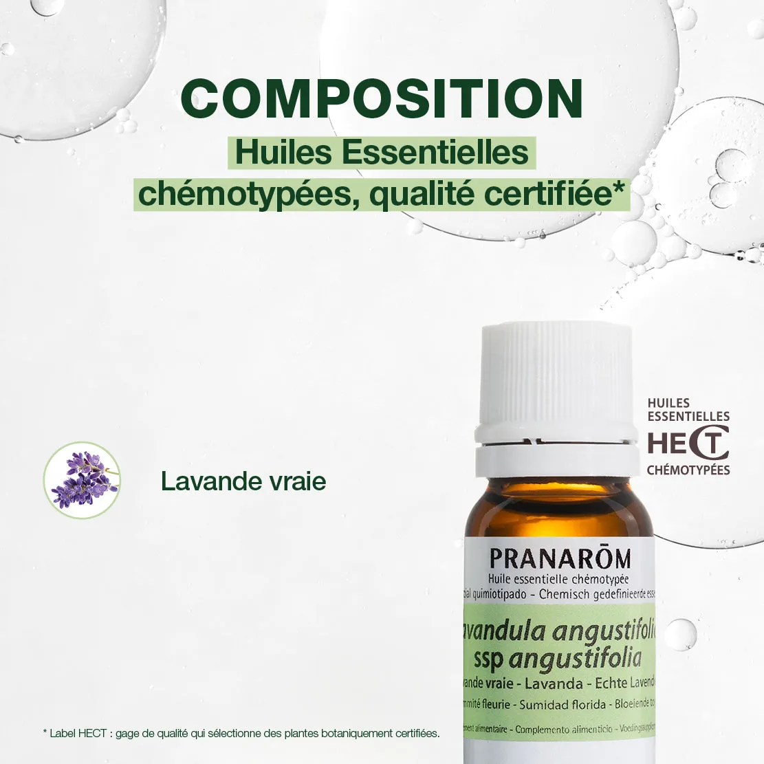 HerbalGem Lavande Vraie huile essentielle relaxation