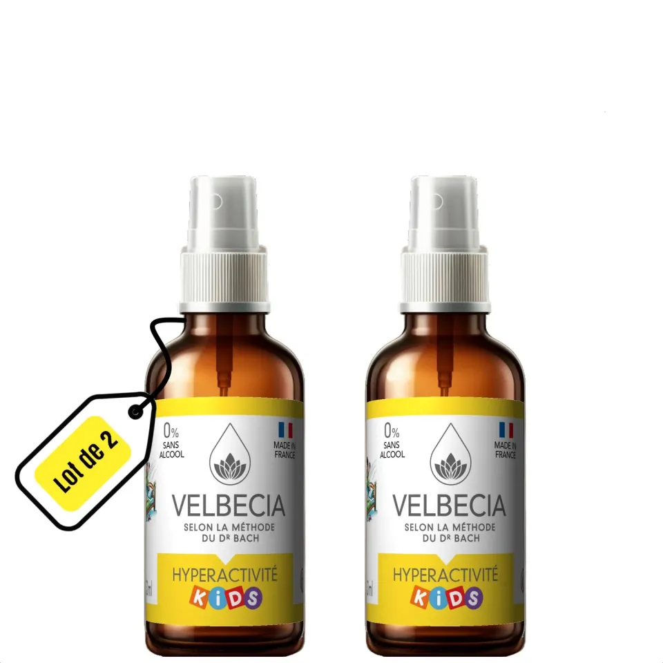 Velbecia Enfant Hyperactif Agité élixir 2x30ml sans alcool