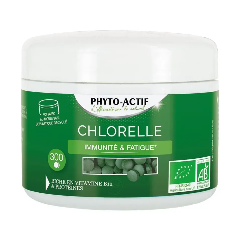 Phyto-Actif Chlorelle complément alimentaire 300 comprimés B12