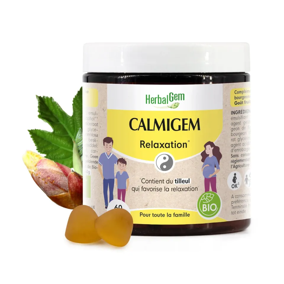 Herbalgem CalmiGem gummies bio détente 60 gommes