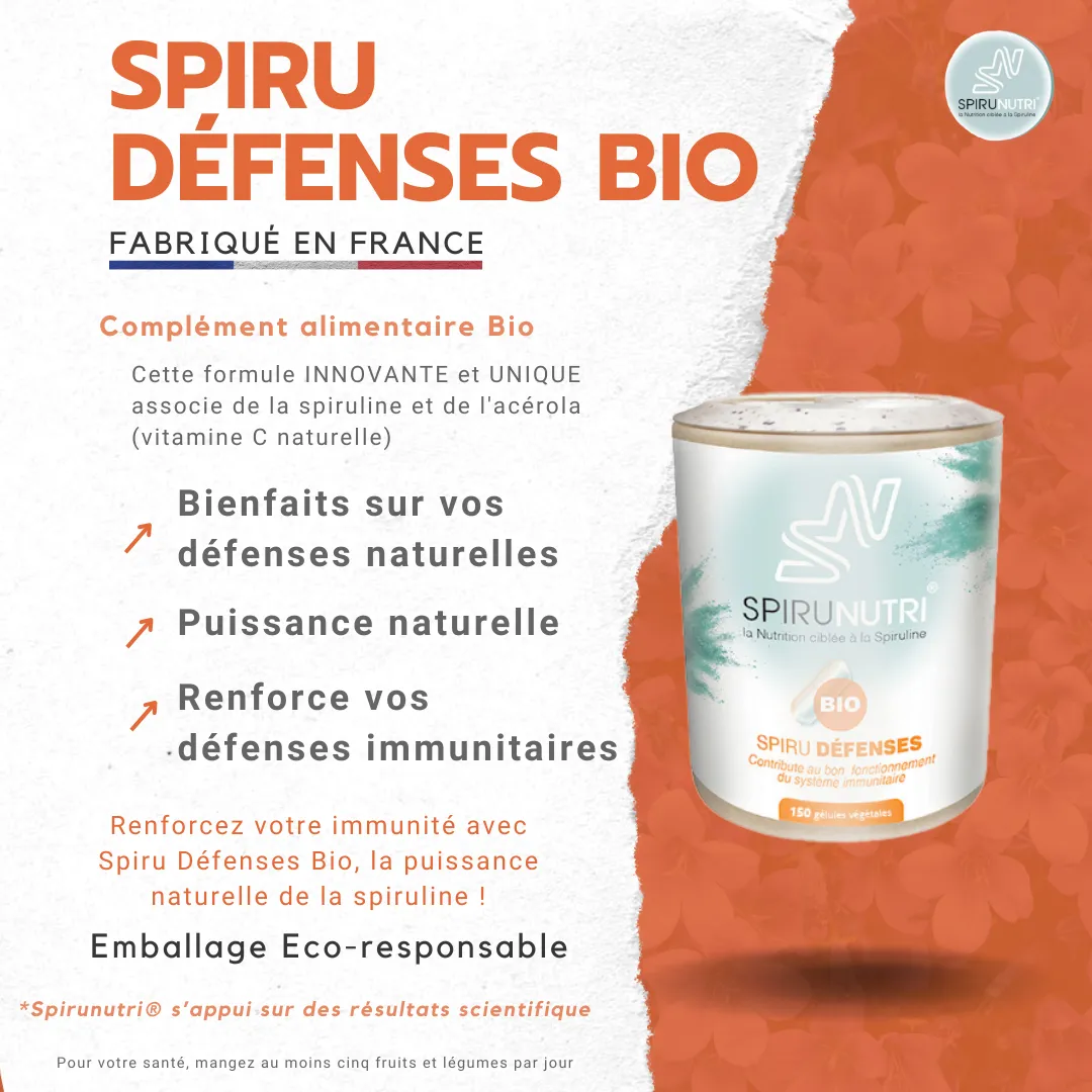 Spirunutri Spiru Défenses complément 1 mois acérola