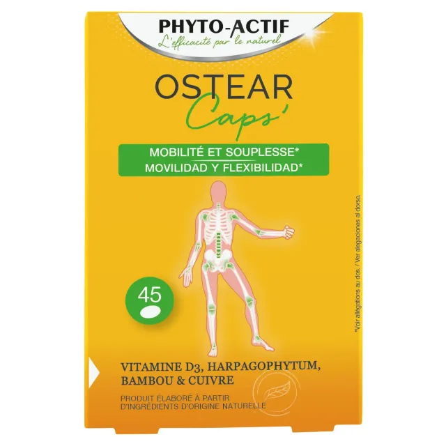 Phyto-Actif Ostear Caps complément articulations 45 gélules
