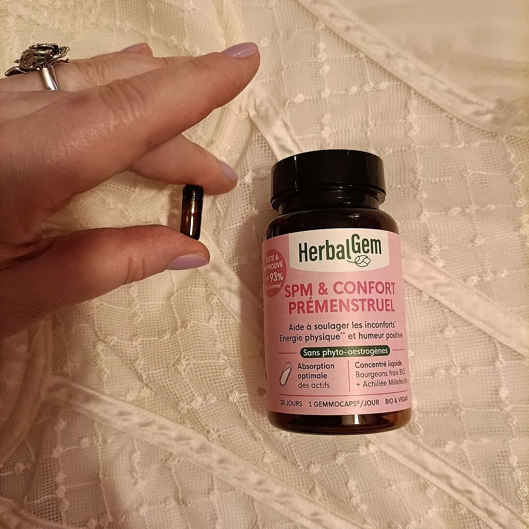 Herbalgem Gemmocaps SPM complément bio confort menstruel