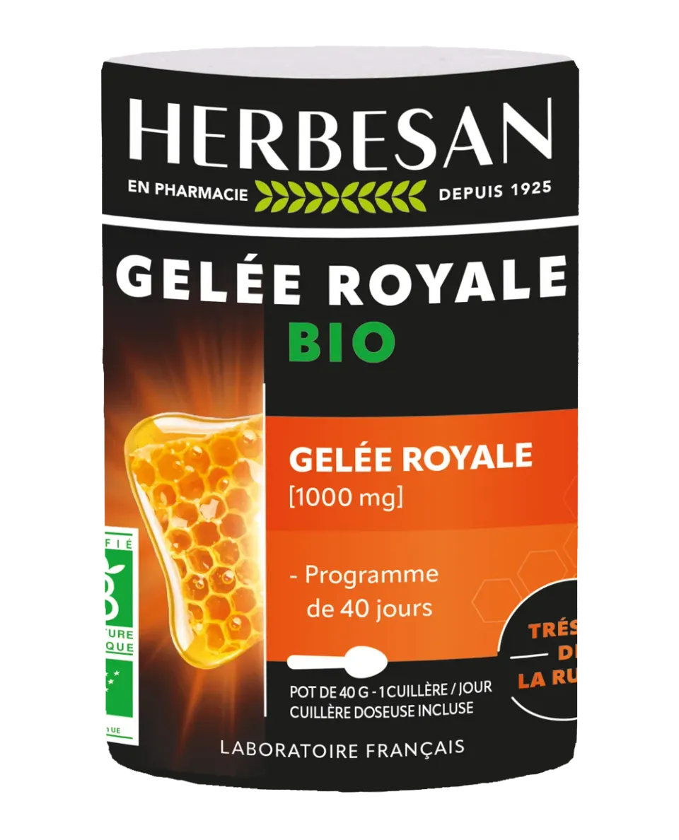 Herbesan Gelée Royale Bio complément cure 40 jours