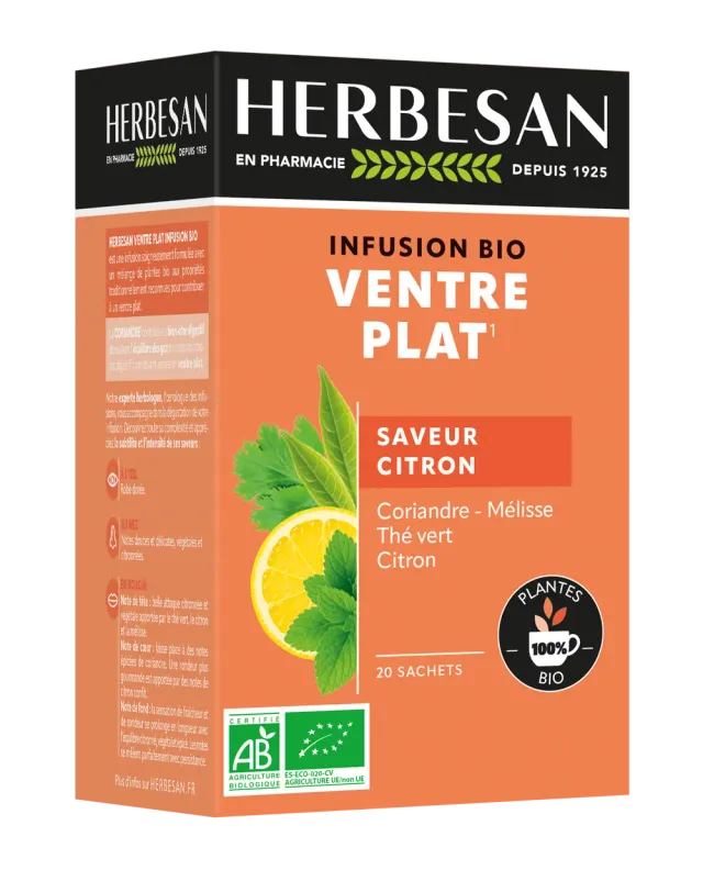 Herbesan Ventre Plat infusion bio citron