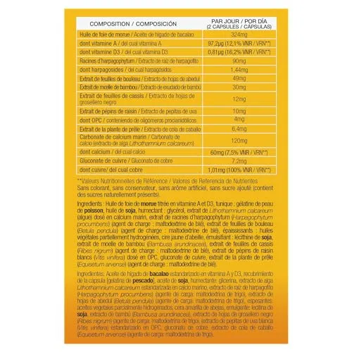 Phyto-Actif Ostear Caps complément articulations 45 gélules