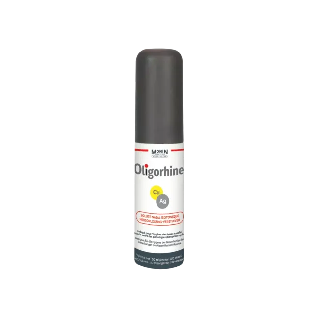 Laboratoires Monin Chanteaud Oligorhine spray nasal cuivre argent