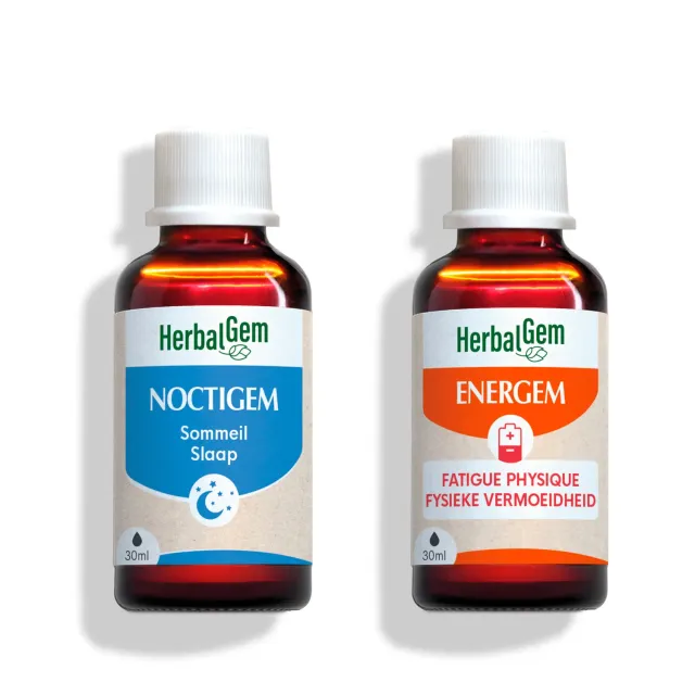 Herbalgem Duo Énergie complexe bourgeons jour et nuit
