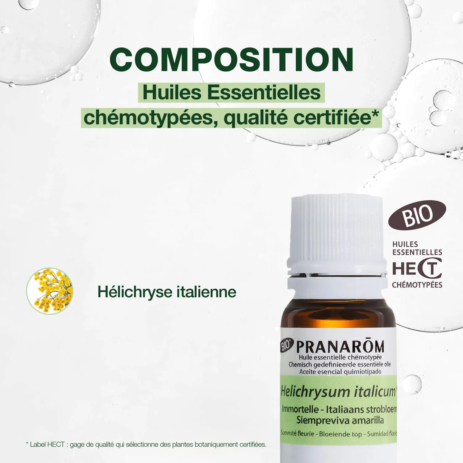 HerbalGem Immortelle Hélichryse huile essentielle bio