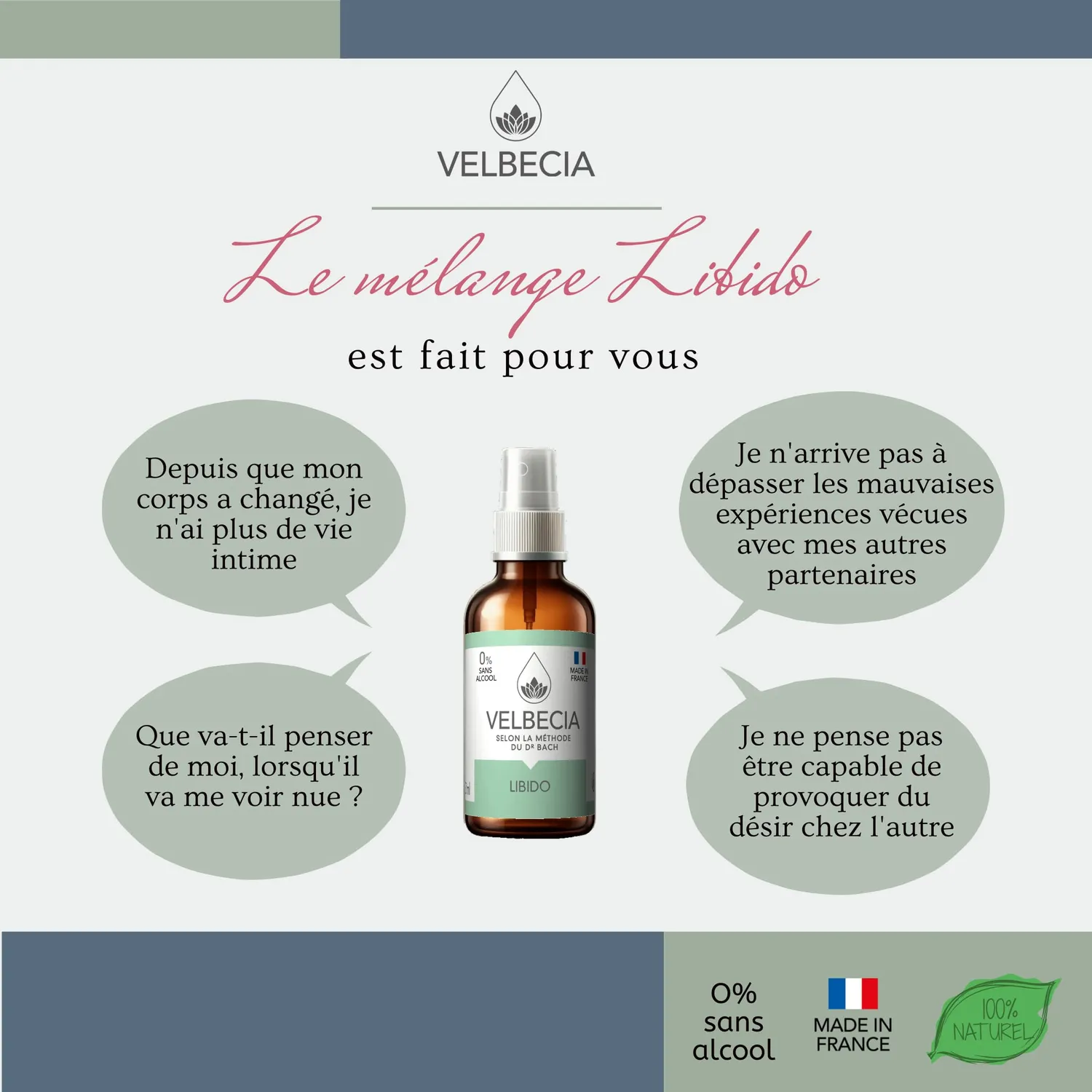 Velbecia Libido élixir fleurs sans alcool 30 ml