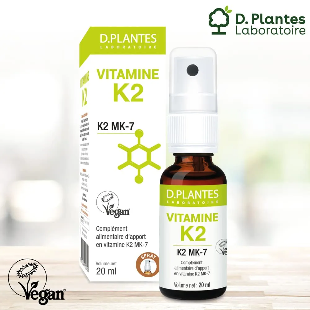 D.Plantes Vitamine K2 MK7 spray 20 ml origine végétale
