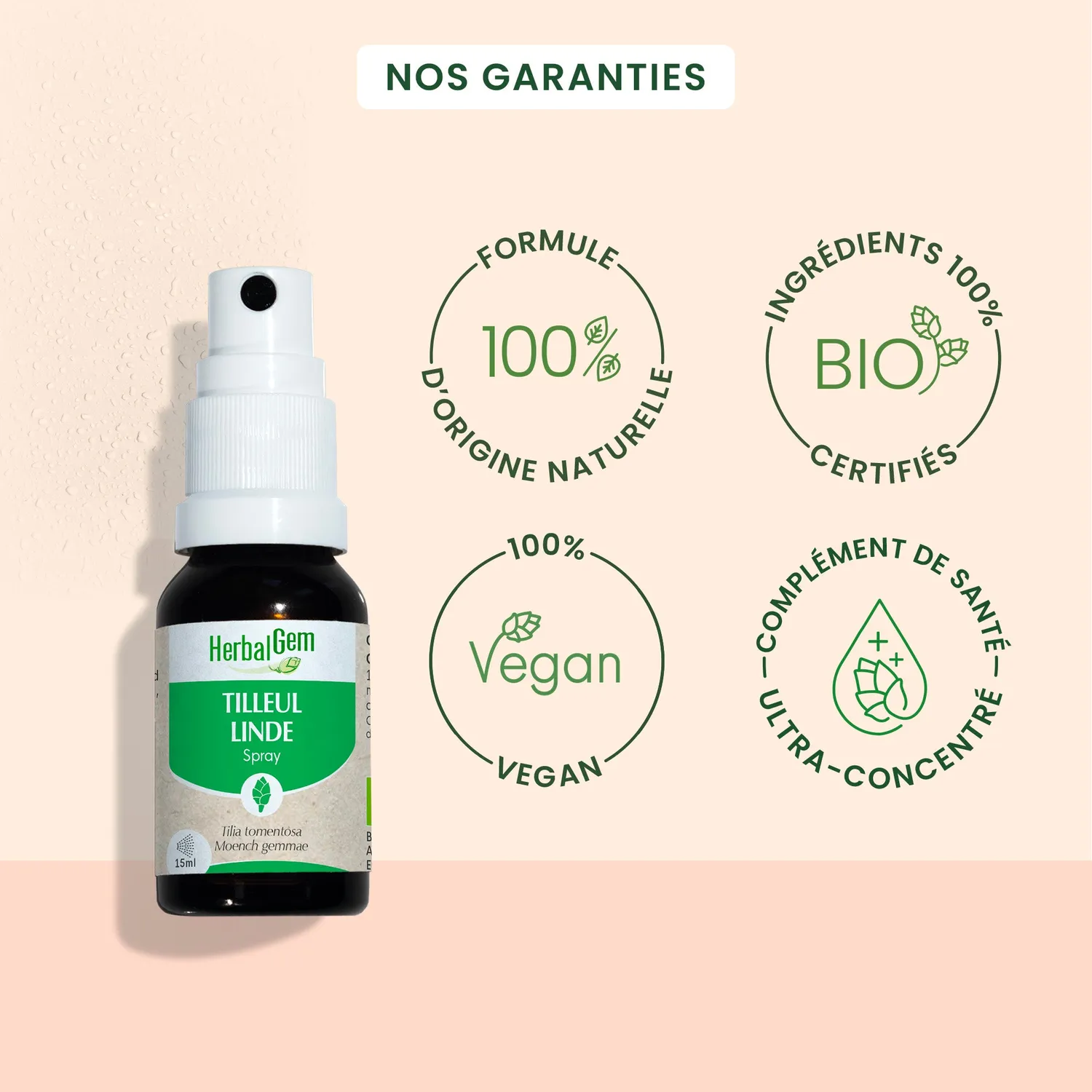 Herbalgem Tilleul spray bourgeon bio sommeil
