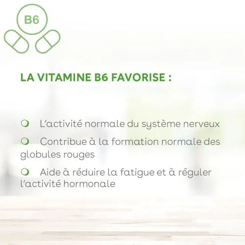 D.Plantes Vitamine B6 complément 60 gélules fatigue