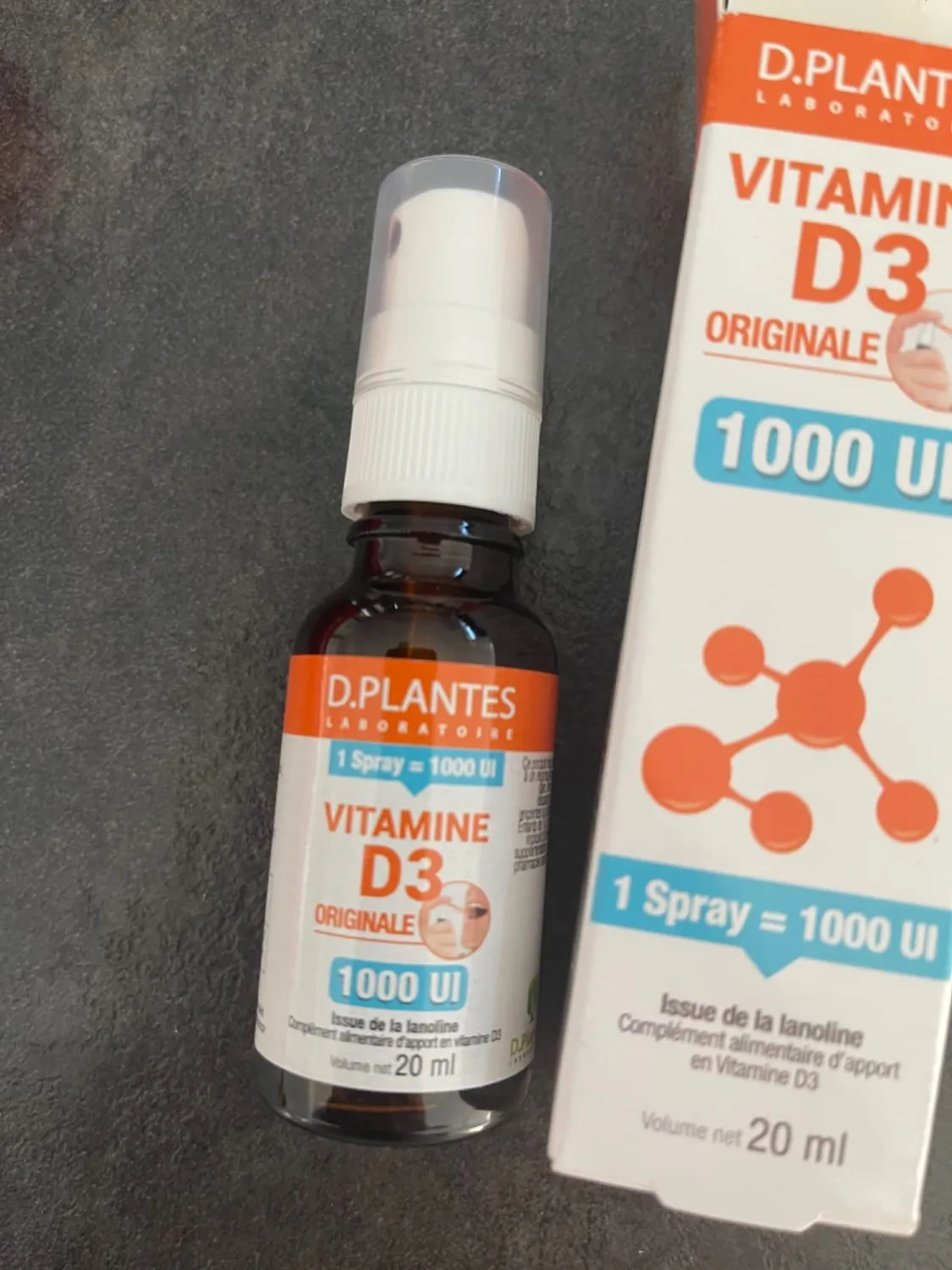 D.Plantes Vitamine D3 Originale 1000 UI spray 20 ml immunite