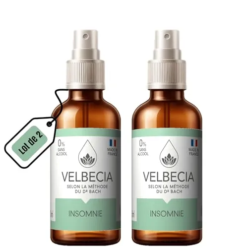 Velbecia Insomnie élixir fleurs sans alcool 2x50 ml