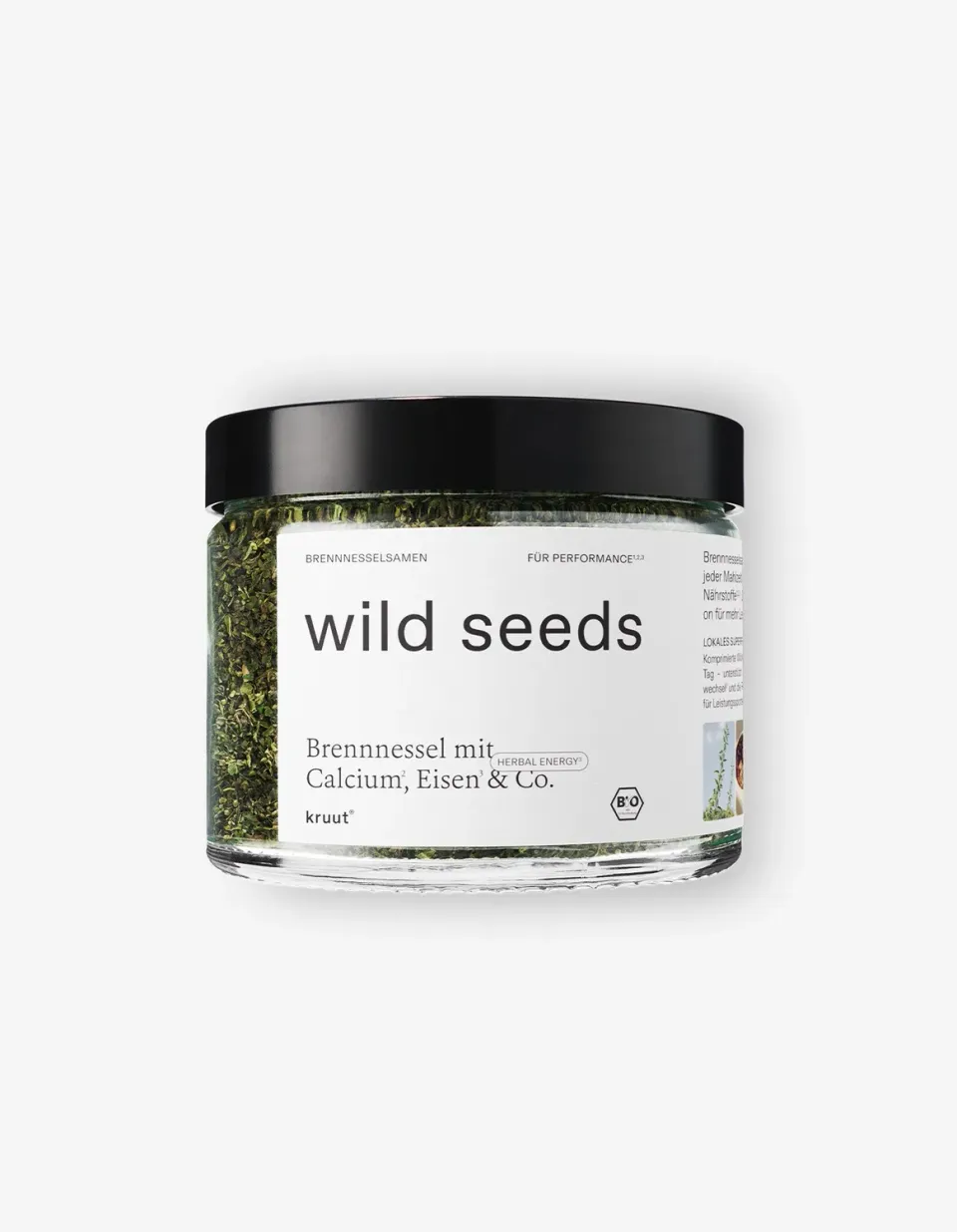 kruut Wild Seeds poudre ortie bio 60g calcium