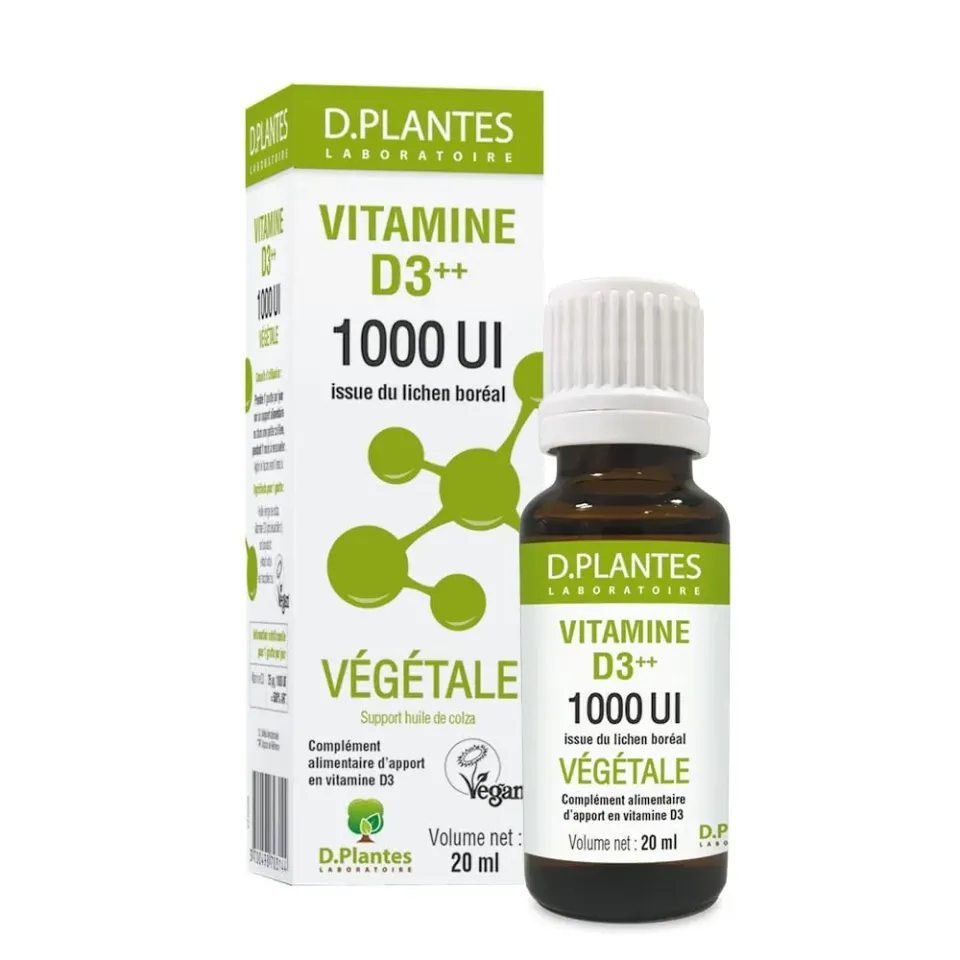 D.Plantes Vitamine D3 Végétale 1000 UI compte-gouttes 20ml
