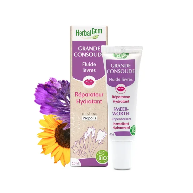 Herbalgem Grande Consoude Fluide Lèvres Bio Réparateur