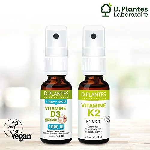 D.Plantes Vitamine D3 K2 Pack Duo spray 2x20ml végan