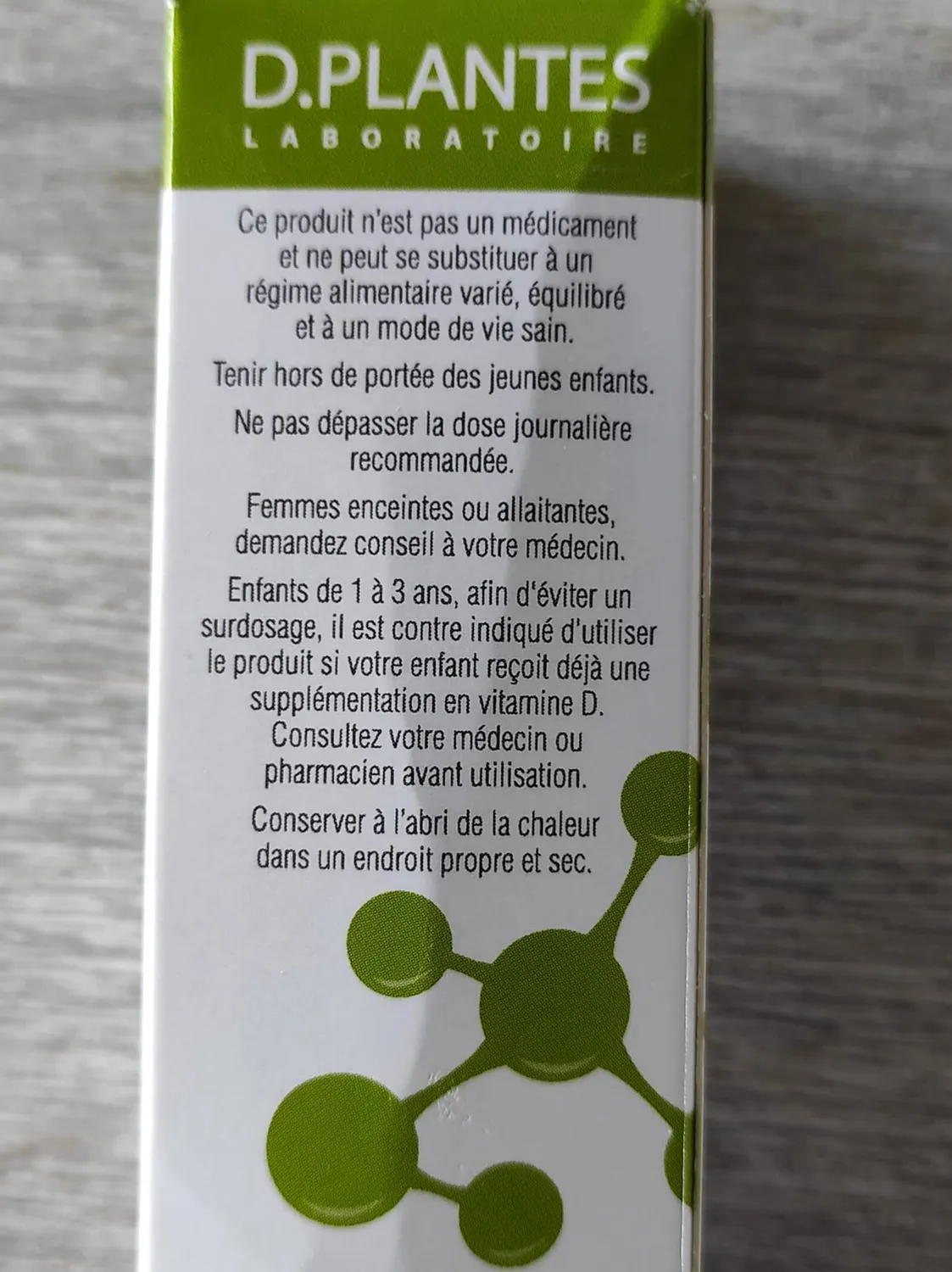D.Plantes Vitamine D3 1000 UI Spray Vegan 20ml Immunité