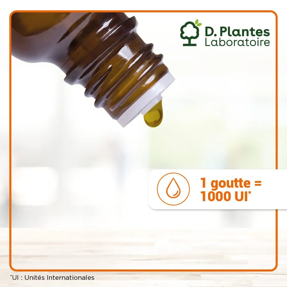 D.Plantes Vitamine D3 1000 UI complément alimentaire 20 ml lanoline