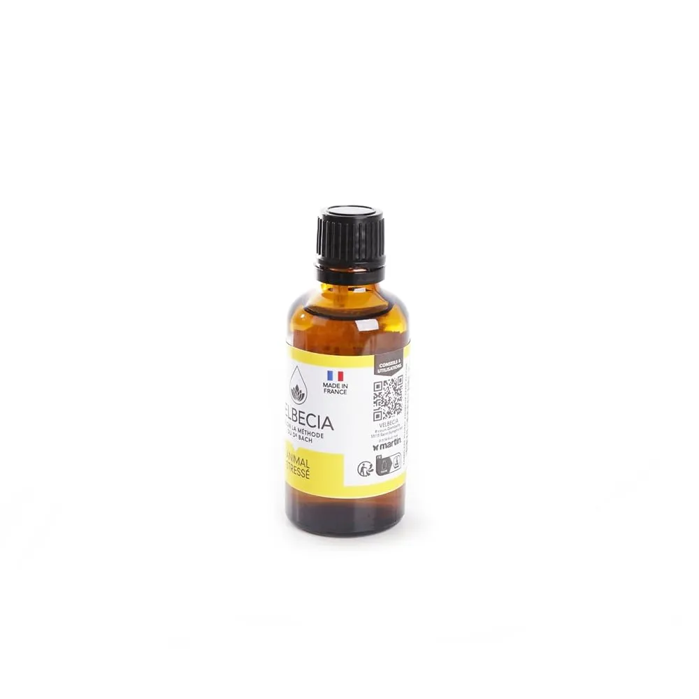 Velbecia Animal Stressé élixir fleurs sans alcool 2x30ml